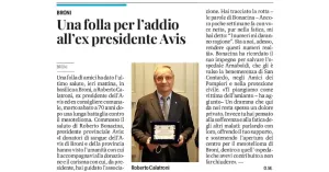 Una folla per l'addio all'ex presidente Avis - Immagine: 1