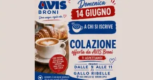 Colazione offerta da AVIS Broni - Giugno 2026 - Immagine: 1