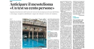 Anticipare il mesotelioma 